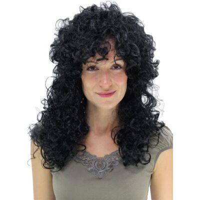 WIG ME UP - Peluca Negra, Disfraz, Carnaval de Rio, Latina, rizos abundantes. PW0032-P103 WIG ME UP - Peluca Negra, Disfraz, Carnaval de Rio, Latina, rizos abundantes. PW0032-P103