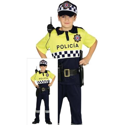 FIESTAS GUIRCA Disfraz de Policía Local para niño T-3/4 años FIESTAS GUIRCA Disfraz de Policía Local para niño T-3/4 años