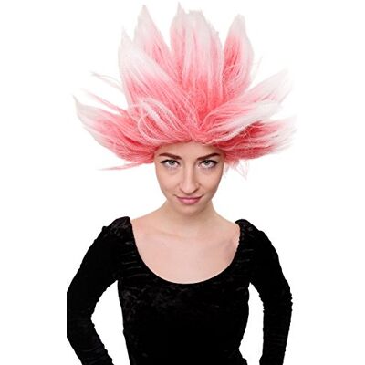 WIG ME UP - LM-19-PC3TP60 Peluca Carnaval Demonio Fuego Loki Diablo científico Loco Rojo Blanco WIG ME UP - LM-19-PC3TP60 Peluca Carnaval Demonio Fuego Loki Diablo científico Loco Rojo Blanco