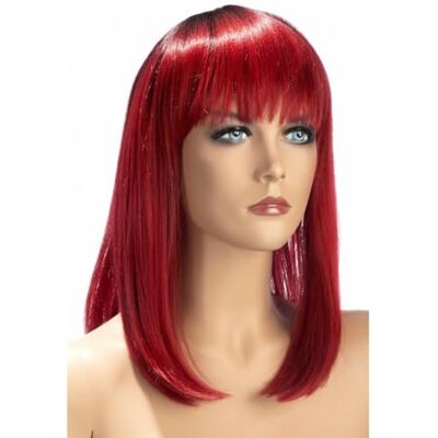 Peluquín largo rojo degradado Elvira de World Wigs - Peluca Peluquín largo rojo degradado Elvira de World Wigs - Peluca