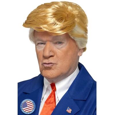 Smiffy's Smiffys Peluca de presidente, Rubio Halloween, Carnaval Smiffy's Smiffys Peluca de presidente, Rubio Halloween, Carnaval