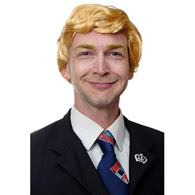 WIG ME UP - TL-001 Peluca Hombre Carnaval Halloween Presidente telenovela Rubio Dorado WIG ME UP - TL-001 Peluca Hombre Carnaval Halloween Presidente telenovela Rubio Dorado