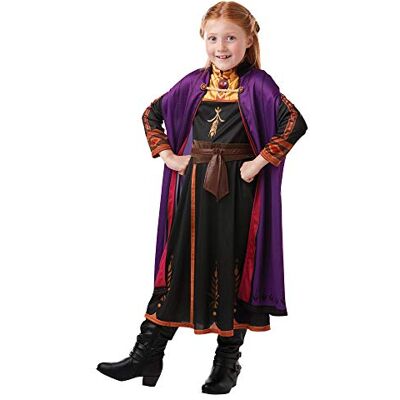Disney Niñas Disfraz Anna Travel Frozen2 Classic, Multicolor, S Disney Niñas Disfraz Anna Travel Frozen2 Classic, Multicolor, S