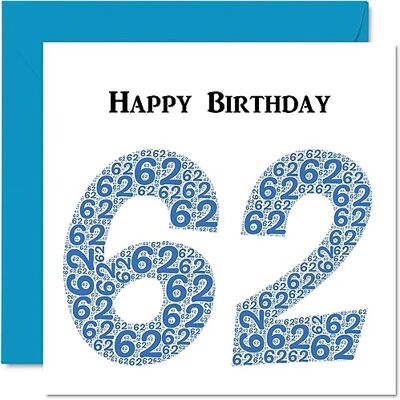 Stuff4 Divertidas tarjetas de cumpleaños número 62 para hombres – Shapecloud – Tarjeta de feliz cumpleaños para papá, mamá, abuelo, niñera, abuela, tío y primo, tarjetas de felicitación de 145 mm, tarjeta Stuff4 Divertidas tarjetas de cumpleaños número 62 para hombres – Shapecloud – Tarjeta de feliz cumpleaños para papá, mamá, abuelo, niñera, abuela, tío y primo, tarjetas de felicitación de 145 mm, tarjeta