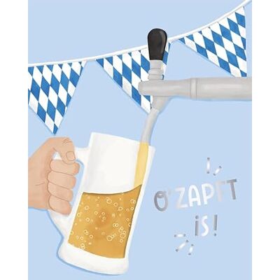Grafik Werkstatt Grafik-Werkstatt Tarjeta de felicitación de cumpleaños con sonido para taller de gráficos, tarjeta musical con sonido, canción de cubierta, O'zapft is! Grafik Werkstatt Grafik-Werkstatt Tarjeta de felicitación de cumpleaños con sonido para taller de gráficos, tarjeta musical con sonido, canción de cubierta, O'zapft is!