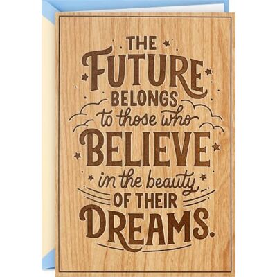 Hallmark Signature Wood Tarjeta de graduación (Beauty of Dreams) Hallmark Signature Wood Tarjeta de graduación (Beauty of Dreams)