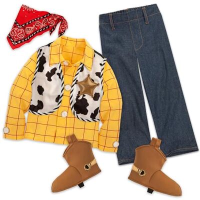 Disney Official, Toy Story, Sheriff Woody, Disfraz, Atuendo de Vaquero para Fiestas, Halloween y Juegos, 4 años Disney Official, Toy Story, Sheriff Woody, Disfraz, Atuendo de Vaquero para Fiestas, Halloween y Juegos, 4 años