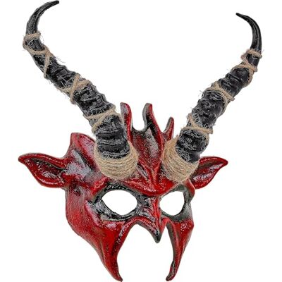W WIDMANN MILANO Party Fashion Máscara con cuernos para adultos, máscara de chamán, accesorio para Halloween, carnaval W WIDMANN MILANO Party Fashion Máscara con cuernos para adultos, máscara de chamán, accesorio para Halloween, carnaval