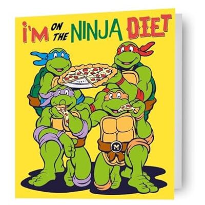 Tarjeta de cumpleaños Teenage Mutant Ninja Turtles Ninja Diet - Tarjeta de cumpleaños Tarjeta de cumpleaños Teenage Mutant Ninja Turtles Ninja Diet - Tarjeta de cumpleaños