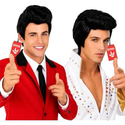 Fun Shack Peluca Hombre Años 50 Ted, Disfraz para Carnaval y Halloween, Peluca Pelo Corto Hombre, Talla única Fun Shack Peluca Hombre Años 50 Ted, Disfraz para Carnaval y Halloween, Peluca Pelo Corto Hombre, Talla única