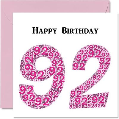 Stuff4 Divertidas tarjetas de cumpleaños 92 para mujer, Shapecloud – Tarjeta de feliz cumpleaños para bisabuelo, abuelo, niñera, abuela, abuela, abuela, abuela, abuela, abuela, papá, mamá, 145 mm x 145 mm, Stuff4 Divertidas tarjetas de cumpleaños 92 para mujer, Shapecloud – Tarjeta de feliz cumpleaños para bisabuelo, abuelo, niñera, abuela, abuela, abuela, abuela, abuela, abuela, papá, mamá, 145 mm x 145 mm,