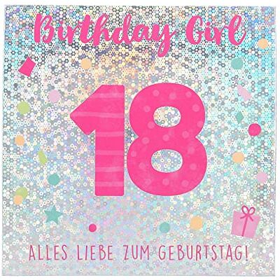 Depesche Tarjeta de Felicitación Cumpleaños 18º, Diseño Desplegable con Música, Elementos Luminosos y Mensaje Original, Incluye Sobre, Formato 15,5 x 15,5 cm Depesche Tarjeta de Felicitación Cumpleaños 18º, Diseño Desplegable con Música, Elementos Luminosos y Mensaje Original, Incluye Sobre, Formato 15,5 x 15,5 cm