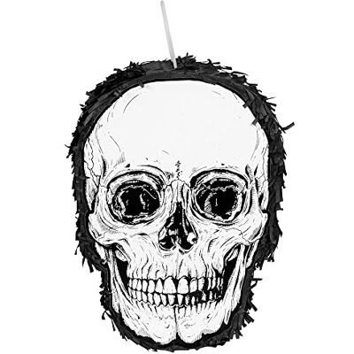 Boland Piñata Calavera, tamaño 25 x 35 cm, decoración colgante, Día de los Muertos, decoración para Halloween, fiesta temática, cumpleaños y carnaval Boland Piñata Calavera, tamaño 25 x 35 cm, decoración colgante, Día de los Muertos, decoración para Halloween, fiesta temática, cumpleaños y carnaval