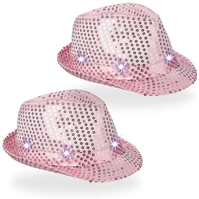 Relaxdays - Fiesta Hat - 6 LEDs - Lentejuelas - Party Hat Relaxdays - Fiesta Hat - 6 LEDs - Lentejuelas - Party Hat