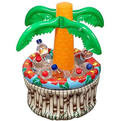 Boland Enfriador Hinchable para Bebidas (62 cm), diseño de Palmera Boland Enfriador Hinchable para Bebidas (62 cm), diseño de Palmera