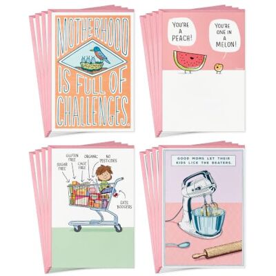 Hallmark Shoebox Surtido de tarjetas divertidas para el día de la madre (16 tarjetas con sobres), bonito humor Hallmark Shoebox Surtido de tarjetas divertidas para el día de la madre (16 tarjetas con sobres), bonito humor