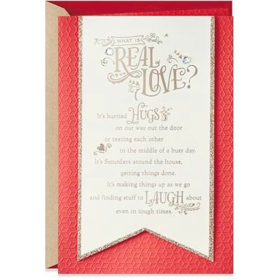 Hallmark Tarjeta de San Valentín, aniversario o tarjeta de amor para otros significativos (amor real) Hallmark Tarjeta de San Valentín, aniversario o tarjeta de amor para otros significativos (amor real)