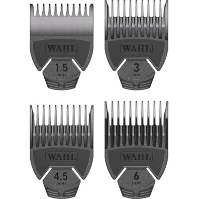 Wahl Attachment Comb Set, #0.5 #2, Accesorios para recortadoras, peluquería, cuidado masculino, accesorios, múltiples longitudes, ajustables, negros, Chromini Wahl Attachment Comb Set, #0.5 #2, Accesorios para recortadoras, peluquería, cuidado masculino, accesorios, múltiples longitudes, ajustables, negros, Chromini