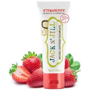 Jack N' Jill Kids Natural Toothpaste, Made With Natural Ingredients, Helps Soothe Gums & Fight Tooth Decay, Suitable From 6 Months+ - Strawberry Flavour 1 x 50g