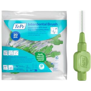 TePe Cepillo interdental , Original, verde, 0,8 mm/ISO 5, 20 ud., limpieza interdental eficaz, eliminación de placa e hilo dental para espacios reducidos TePe Cepillo interdental , Original, verde, 0,8 mm/ISO 5, 20 ud., limpieza interdental eficaz, eliminación de placa e hilo dental para espacios reducidos