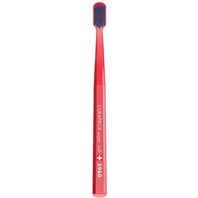 Curaprox CS 3960 Cepillo Súper Suave, Rojo-Azul, Fabricado En Suiza Curaprox CS 3960 Cepillo Súper Suave, Rojo-Azul, Fabricado En Suiza