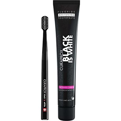 Curaprox Black Is White Set: Pasta 90Ml + Cepillo Curaprox Black Is White Set: Pasta 90Ml + Cepillo