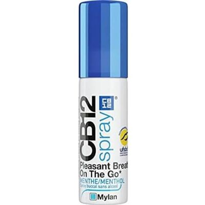 CB12 Espray bucal de menta sin alcohol, 15 ml CB12 Espray bucal de menta sin alcohol, 15 ml
