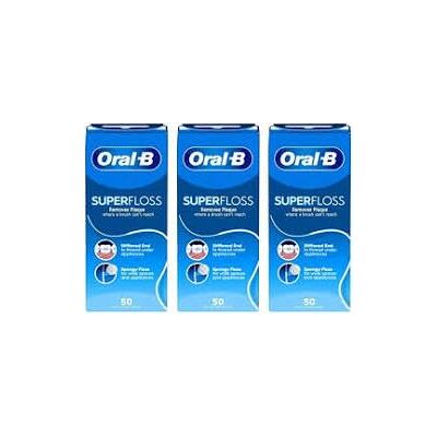 Oral-B Oral B 50 piezas pre-cortadas Superfloss Pack de 3 Oral-B Oral B 50 piezas pre-cortadas Superfloss Pack de 3