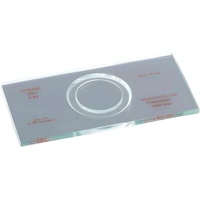 Marienfeld Howard Cámara de conteo sin cubierta de cristal y líneas de contado, diámetro interior del anillo de 20 mm, diámetro exterior del anillo de 26 mm Marienfeld Howard Cámara de conteo sin cubierta de cristal y líneas de contado, diámetro interior del anillo de 20 mm, diámetro exterior del anillo de 26 mm