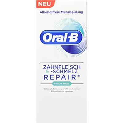 Oral-B Encías y esmalte enjuague bucal menta fresca, 250 ml Oral-B Encías y esmalte enjuague bucal menta fresca, 250 ml