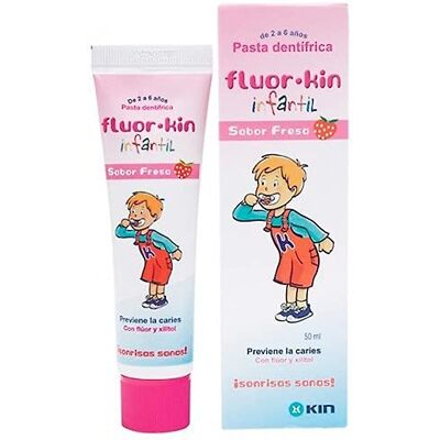 PARA2 FLUORKIN PASTA INFANTIL FRESA 50 ML. PARA2 FLUORKIN PASTA INFANTIL FRESA 50 ML.