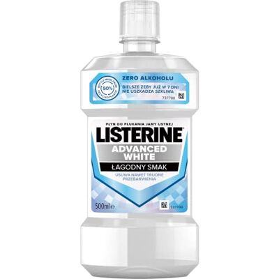 Listerine Blanco Avanzado Sabor Suave 500 ml Listerine Blanco Avanzado Sabor Suave 500 ml
