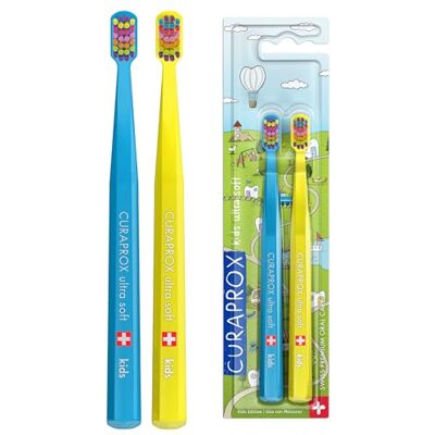 Curaprox Kids CS 5460 Dúo Edición Especial 2025, Azul/Amarillo Curaprox Kids CS 5460 Dúo Edición Especial 2025, Azul/Amarillo
