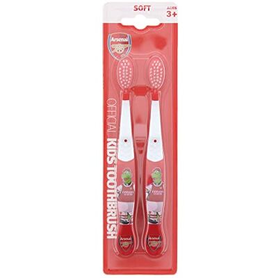 EPL Cepillo de dientes suave Arsenal 2pcs EPL Cepillo de dientes suave Arsenal 2pcs