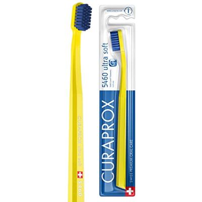 Curaprox CS 5460 Cepillo Ultra Suave, Amarillo-Azul, Fab. En Suiza Curaprox CS 5460 Cepillo Ultra Suave, Amarillo-Azul, Fab. En Suiza