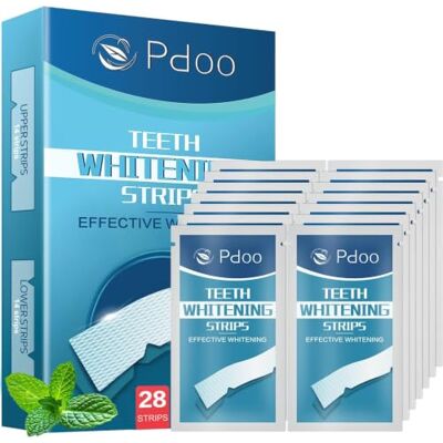 Pdoo Tiras Blanqueadoras Dientes 28 Tiras for 14 Treatments for Blanqueador Dental Seguras para el Esmalte Dental y Sin Sensibilidad Whitening Strips Anti-Deslizantes Efecto Rápido en 7 Días Pdoo Tiras Blanqueadoras Dientes 28 Tiras for 14 Treatments for Blanqueador Dental Seguras para el Esmalte Dental y Sin Sensibilidad Whitening Strips Anti-Deslizantes Efecto Rápido en 7 Días