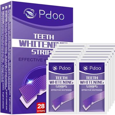 Pdoo Tiras Blanqueadoras Dientes Moradas 28 Tiras Kit Blanqueador Dental Profesional con Tecnología Púrpura Correctora de Color Blanqueamiento Dental Seguro para el Esmalte y Resultados Rápidos Pdoo Tiras Blanqueadoras Dientes Moradas 28 Tiras Kit Blanqueador Dental Profesional con Tecnología Púrpura Correctora de Color Blanqueamiento Dental Seguro para el Esmalte y Resultados Rápidos