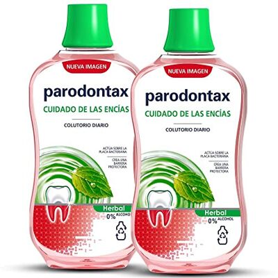 Parodontax Herbal, Enjuague Bucal Cuidado Diario de las Encías, 0% Alcohol, 500 ml (Paquete de 2) Parodontax Herbal, Enjuague Bucal Cuidado Diario de las Encías, 0% Alcohol, 500 ml (Paquete de 2)