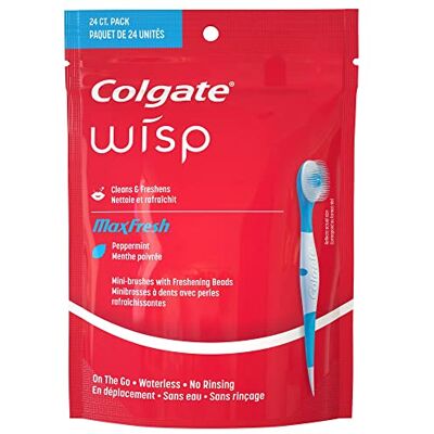 Colgate Wisp Mini Brush Max Fresh gfqBUe, menta, paquete de 2 (24 unidades) Colgate Wisp Mini Brush Max Fresh gfqBUe, menta, paquete de 2 (24 unidades)