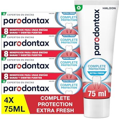 Parodontax Complete Protection Extra Fresh, Pasta Dentífrica para Encías, Pack de 4 x 75 ml Parodontax Complete Protection Extra Fresh, Pasta Dentífrica para Encías, Pack de 4 x 75 ml