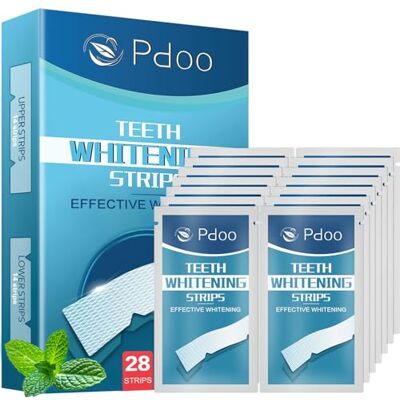 Pdoo Tiras Blanqueadoras Dientes 28 Tiras for 14 Treatments for Blanqueador Dental Seguras para el Esmalte Dental y Sin Sensibilidad Whitening Strips Anti-Deslizantes Efecto Rápido en 7 Días Pdoo Tiras Blanqueadoras Dientes 28 Tiras for 14 Treatments for Blanqueador Dental Seguras para el Esmalte Dental y Sin Sensibilidad Whitening Strips Anti-Deslizantes Efecto Rápido en 7 Días