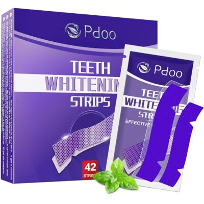 Pdoo Tiras Blanqueadoras Dientes Moradas 42 Tiras Kit Blanqueador Dental Profesional con Tecnología Púrpura Correctora de Color Blanqueamiento Dental Seguro para el Esmalte y Resultados Rápidos Pdoo Tiras Blanqueadoras Dientes Moradas 42 Tiras Kit Blanqueador Dental Profesional con Tecnología Púrpura Correctora de Color Blanqueamiento Dental Seguro para el Esmalte y Resultados Rápidos