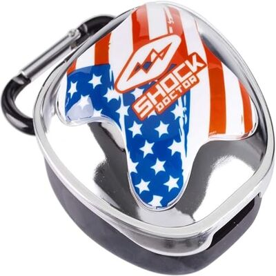 Shock Doctor Funda Protectora bucal, Bandera Shock Doctor Funda Protectora bucal, Bandera