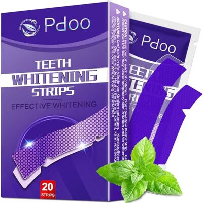 Pdoo Tiras Blanqueadoras Dientes Moradas 20 Tiras Kit Blanqueador Dental Profesional con Tecnología Púrpura Correctora de Color Blanqueamiento Dental Seguro para el Esmalte y Resultados Rápidos Pdoo Tiras Blanqueadoras Dientes Moradas 20 Tiras Kit Blanqueador Dental Profesional con Tecnología Púrpura Correctora de Color Blanqueamiento Dental Seguro para el Esmalte y Resultados Rápidos