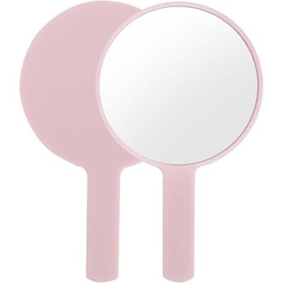 Naapesi Espejo de Mano, Espejo de Mano de Maquillaje Profesional, Espejos de Manos Grande con Cómodo, Bricolaje Pequeño Espejo,Regalos para Mujeres, 17cm x 10cm (Rosa) Naapesi Espejo de Mano, Espejo de Mano de Maquillaje Profesional, Espejos de Manos Grande con Cómodo, Bricolaje Pequeño Espejo,Regalos para Mujeres, 17cm x 10cm (Rosa)