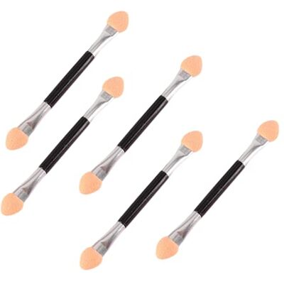 FYACCD Pinceles de Sombra de Ojos de Esponja, 5 Pcs Cepillo Aplicador de Aplicador de Esponja de Doble Cara, Mango de Plástico Aplicadores, Imprimación de Sombra de Ojos FYACCD Pinceles de Sombra de Ojos de Esponja, 5 Pcs Cepillo Aplicador de Aplicador de Esponja de Doble Cara, Mango de Plástico Aplicadores, Imprimación de Sombra de Ojos