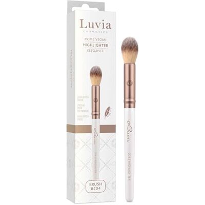 Luvia Cosmetics Luvia Pincel de maquillaje profesional, para resaltador, redondo, vegano, 204 Luvia Cosmetics Luvia Pincel de maquillaje profesional, para resaltador, redondo, vegano, 204