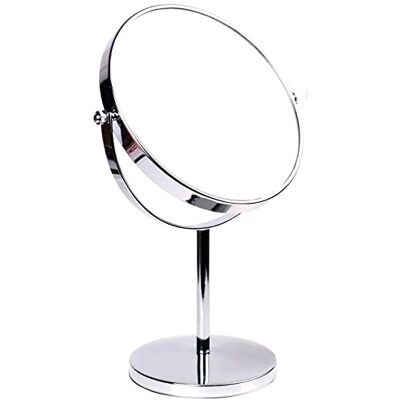 HIMRY ® Espejo de Baño 8" Aumento 5X para Afeitar y Maquillar, Espejo de Mesa con Doble Cara, Cosmética Espejo, con Doble Cara: 1x y 5X Ampliación, 8 Pulgadas, 20cm, Plateado, HIMRY ® Espejo de Baño 8" Aumento 5X para Afeitar y Maquillar, Espejo de Mesa con Doble Cara, Cosmética Espejo, con Doble Cara: 1x y 5X Ampliación, 8 Pulgadas, 20cm, Plateado,