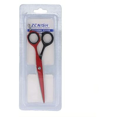 Zainesh =Zenish Tijera Profesional Metal Rojo/Negro 6.5" Zainesh =Zenish Tijera Profesional Metal Rojo/Negro 6.5"