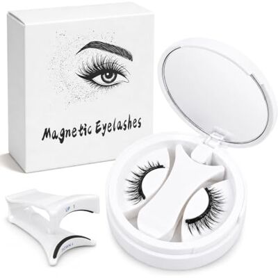 Peutpy Pestañas postizas magnéticas,Pestañas Magnéticas Reutilizables con Clip de pestañas,estilo natural para maquillaje de ojos,uso diario,fiestas y viajes,aplicación sin pegamento Peutpy Pestañas postizas magnéticas,Pestañas Magnéticas Reutilizables con Clip de pestañas,estilo natural para maquillaje de ojos,uso diario,fiestas y viajes,aplicación sin pegamento